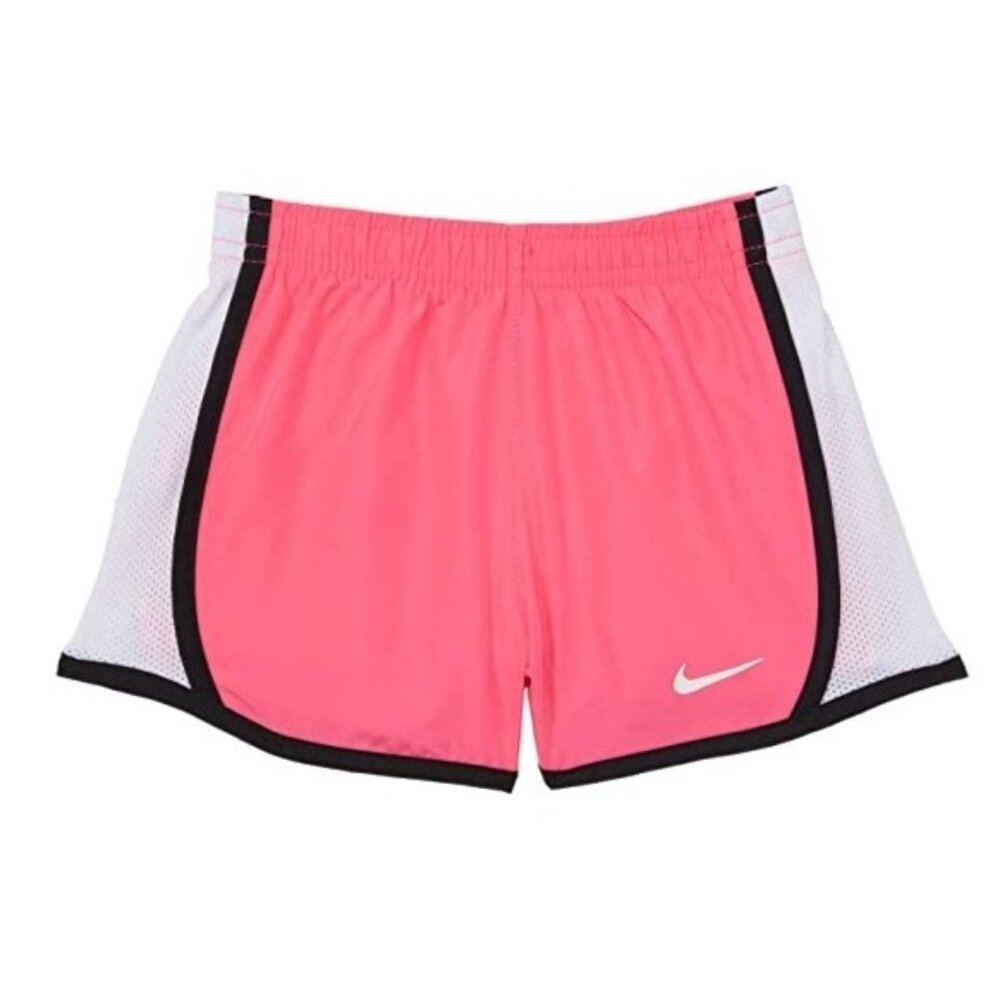 Nike Toddler Girl 4T Elastic Waist Dri Fit Built in Brief Racer Shorts Pink New